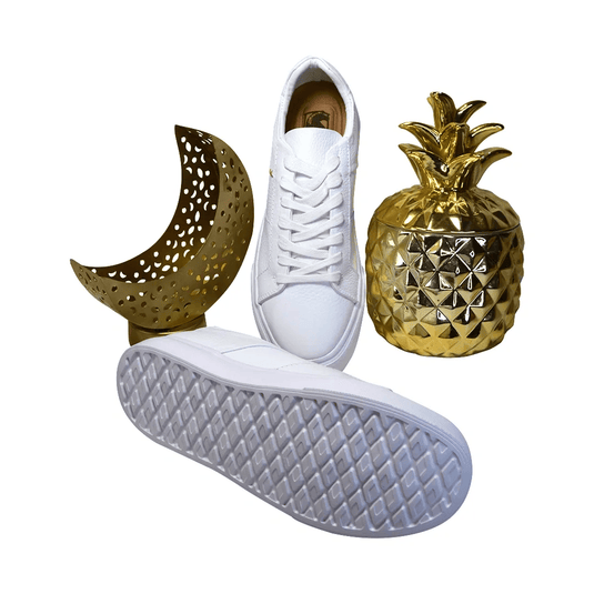 Antilles White Leather Shoes