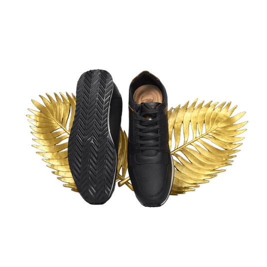 Bequia Black Leather Shoes