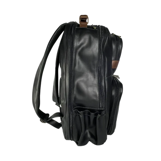 Black Honey Full Grain Leather Backpack