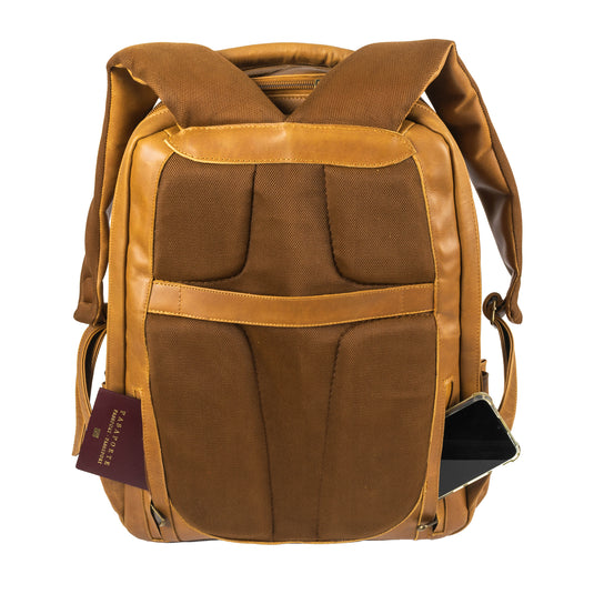 Honey Bee Full Grain Leather Backpack