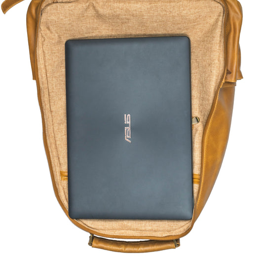 Honey Bee Full Grain Leather Backpack