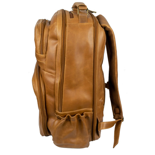 Honey Bee Full Grain Leather Backpack