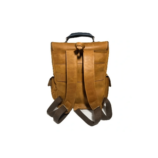 Montserrat Honey Full Grain Leather Backpack