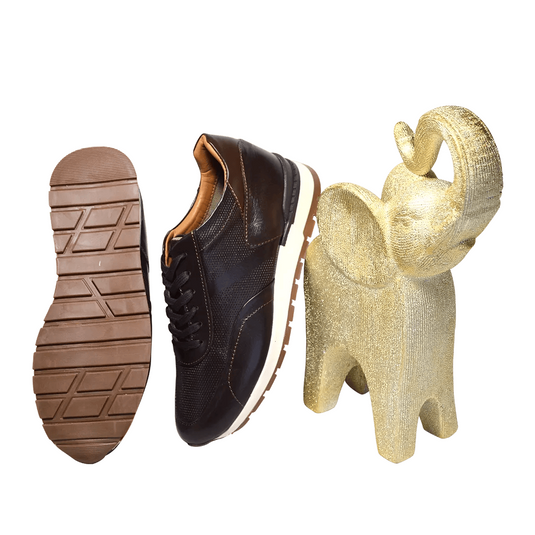 Saona Dark Brown Leather Shoes