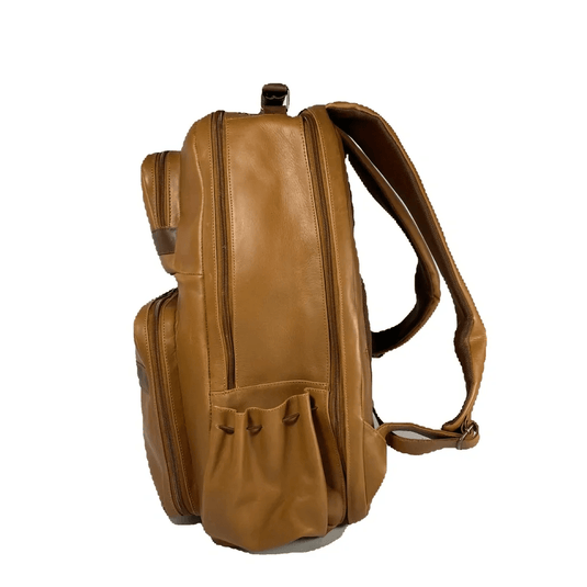 Saint Maarten Honey Full Grain Leather Backpack