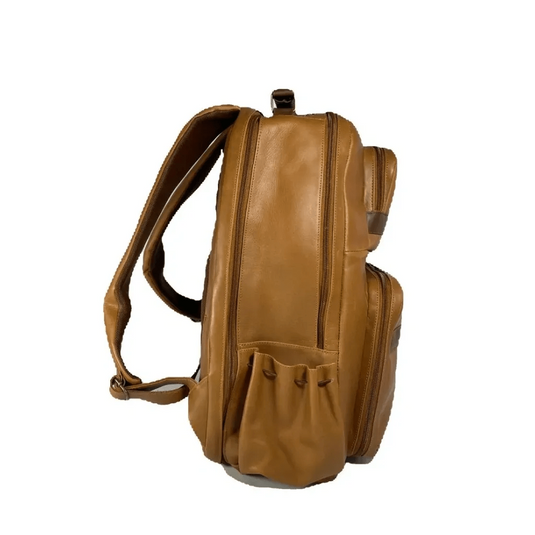 Saint Maarten Honey Full Grain Leather Backpack