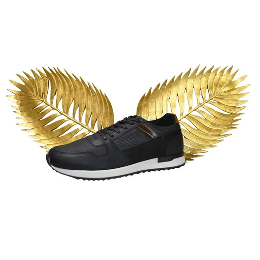 Bequia Black Leather Shoes