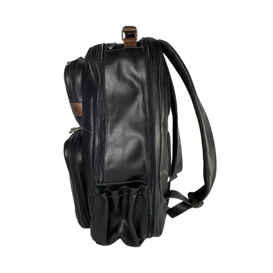Black Honey Full Grain Leather Backpack