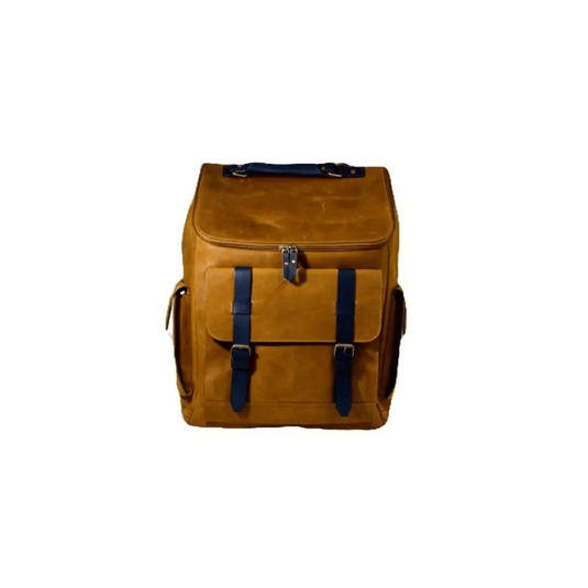Montserrat Honey Full Grain Leather Backpack