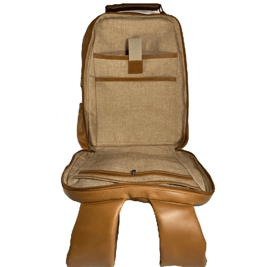 Saint Maarten Honey Full Grain Leather Backpack