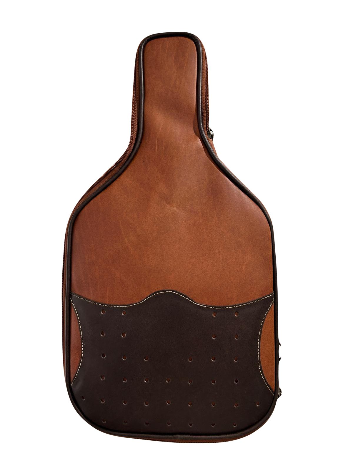 Pickleball Raquet Leather Case - Honey